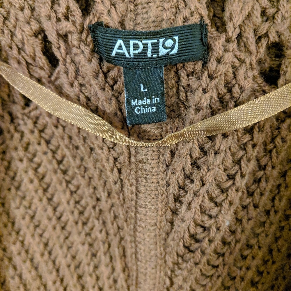 Apt9 Brown Circle Shrug - Picture 4 of 7
